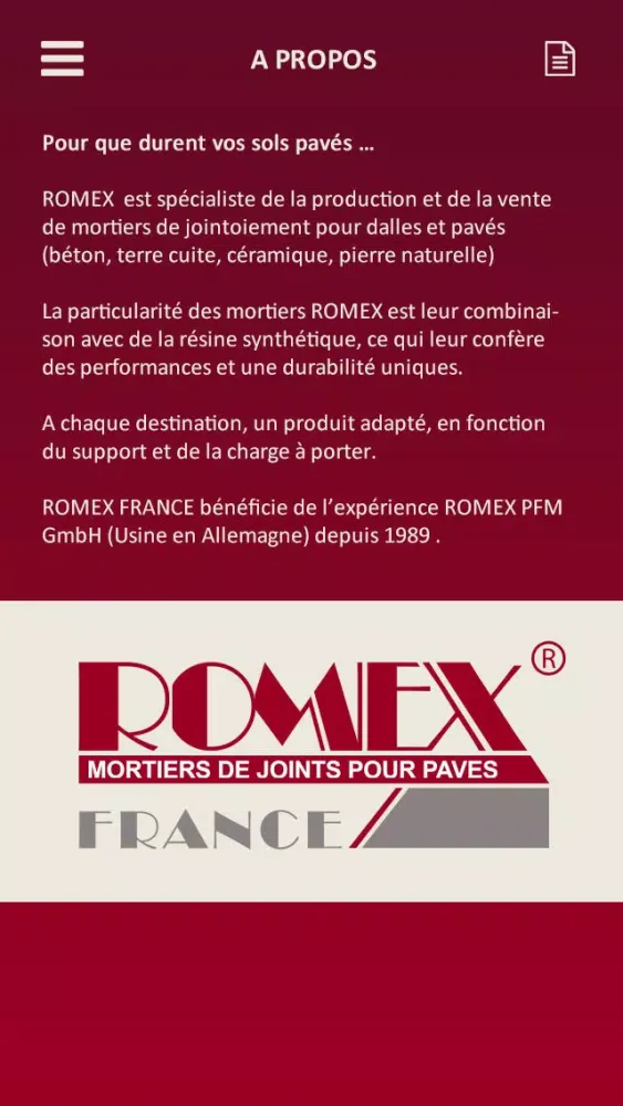 Zrzuty ekranu Romex - Calcul des quantités