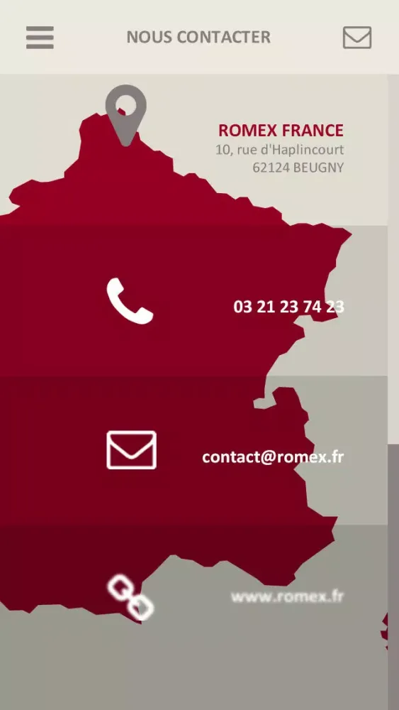 Zrzuty ekranu Romex - Calcul des quantités