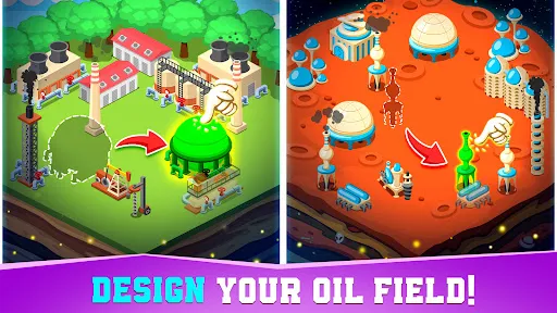 Oil Tycoon idle tap miner game应用截图