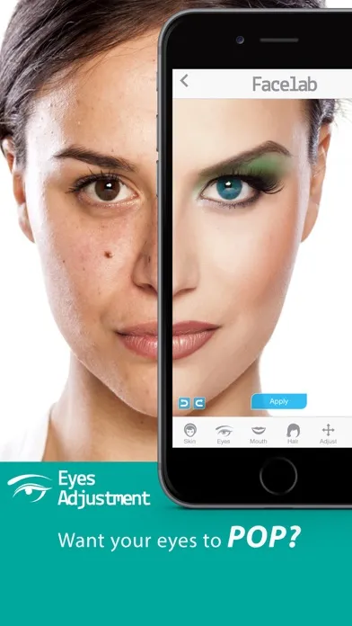FaceLab - perfect makeover cosmetic retouch & free selfie makeup app स्क्रीनशॉट