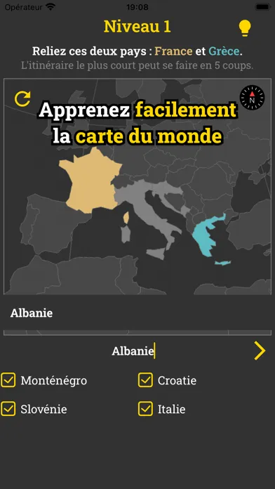 Скриншоты romap - Relie les pays !