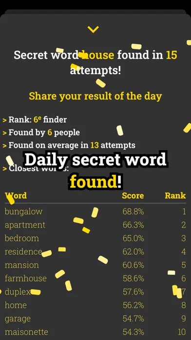 Скриншоты romot - Find the daily word!