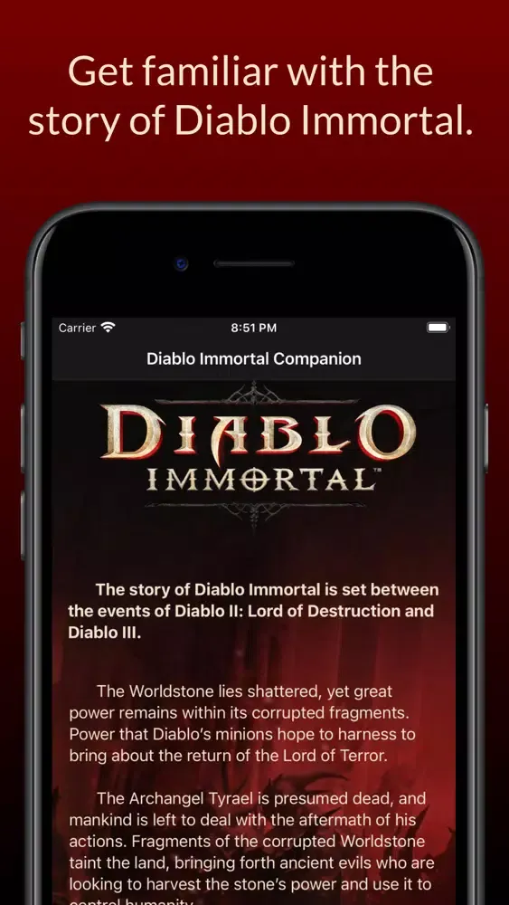 Companion for Diablo Immortal سکرین شاٹس