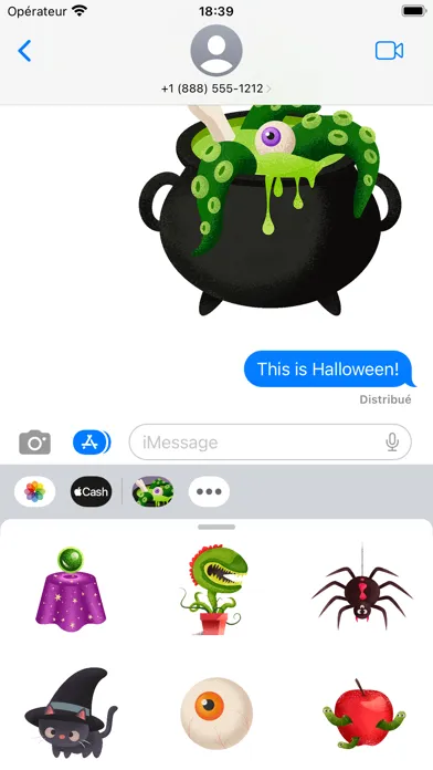 Boo! Halloween Stickers 스크린샷