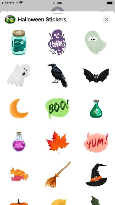 Boo! Halloween Stickers 스크린샷