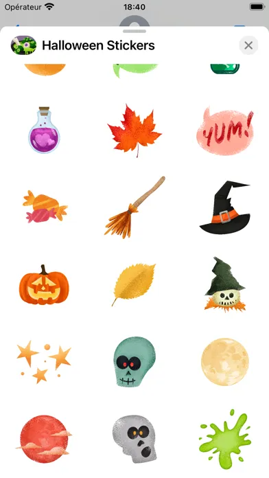 Boo! Halloween Stickers 스크린샷