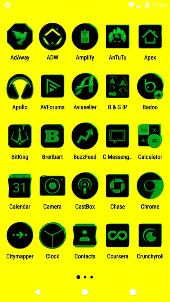 Black and Green Icon Pack Screenshots