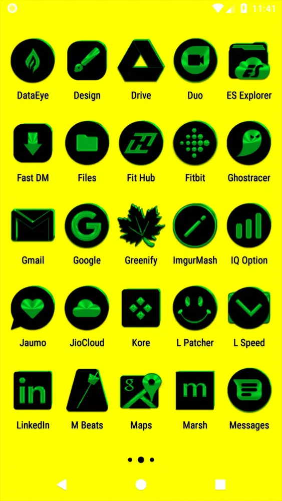 Black and Green Icon Pack Screenshots