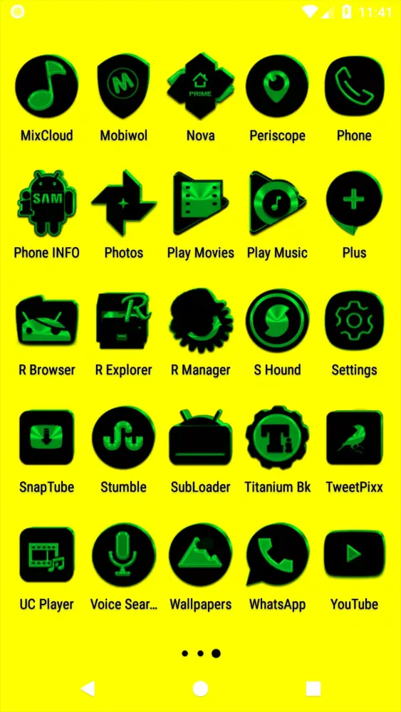Black and Green Icon Pack Screenshots