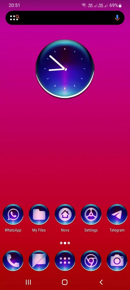 Zrzuty ekranu Black Pixl Glass Icon Pack