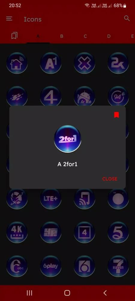 Zrzuty ekranu Black Pixl Glass Icon Pack