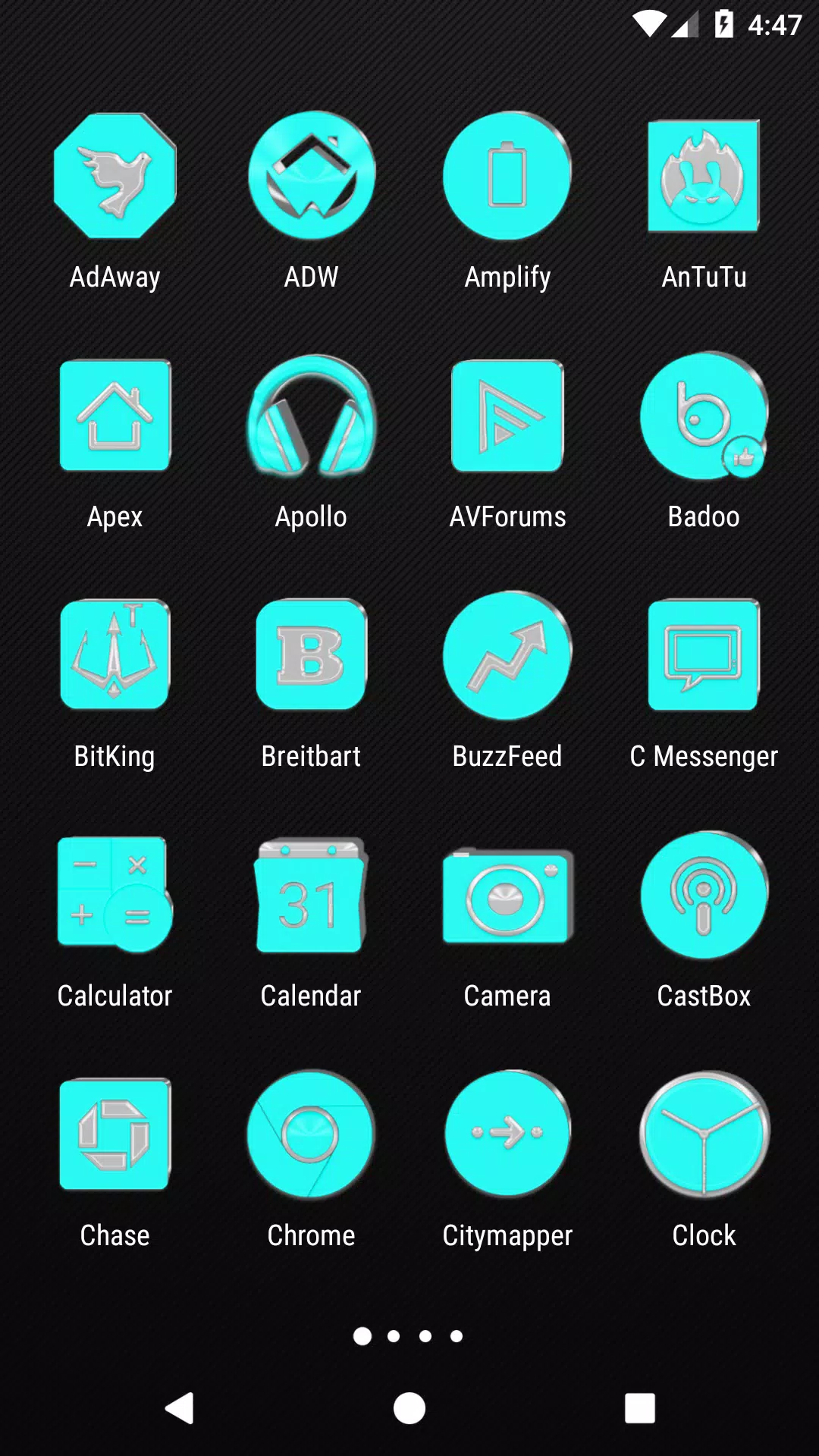 Bright Cyan Screenshots