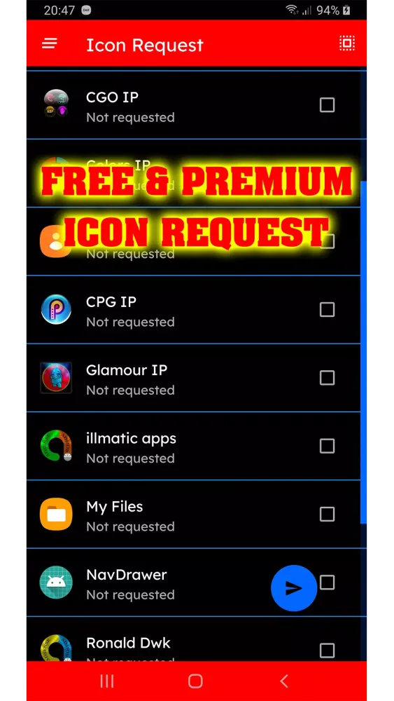 Tangkapan skrin Colorful Pixl Glass Icon Pack