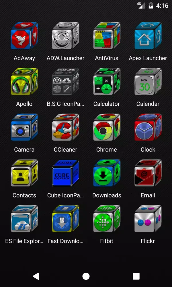 Cube Icon Pack Ekran Görüntüleri