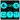 Cyan and Black Icon Pack