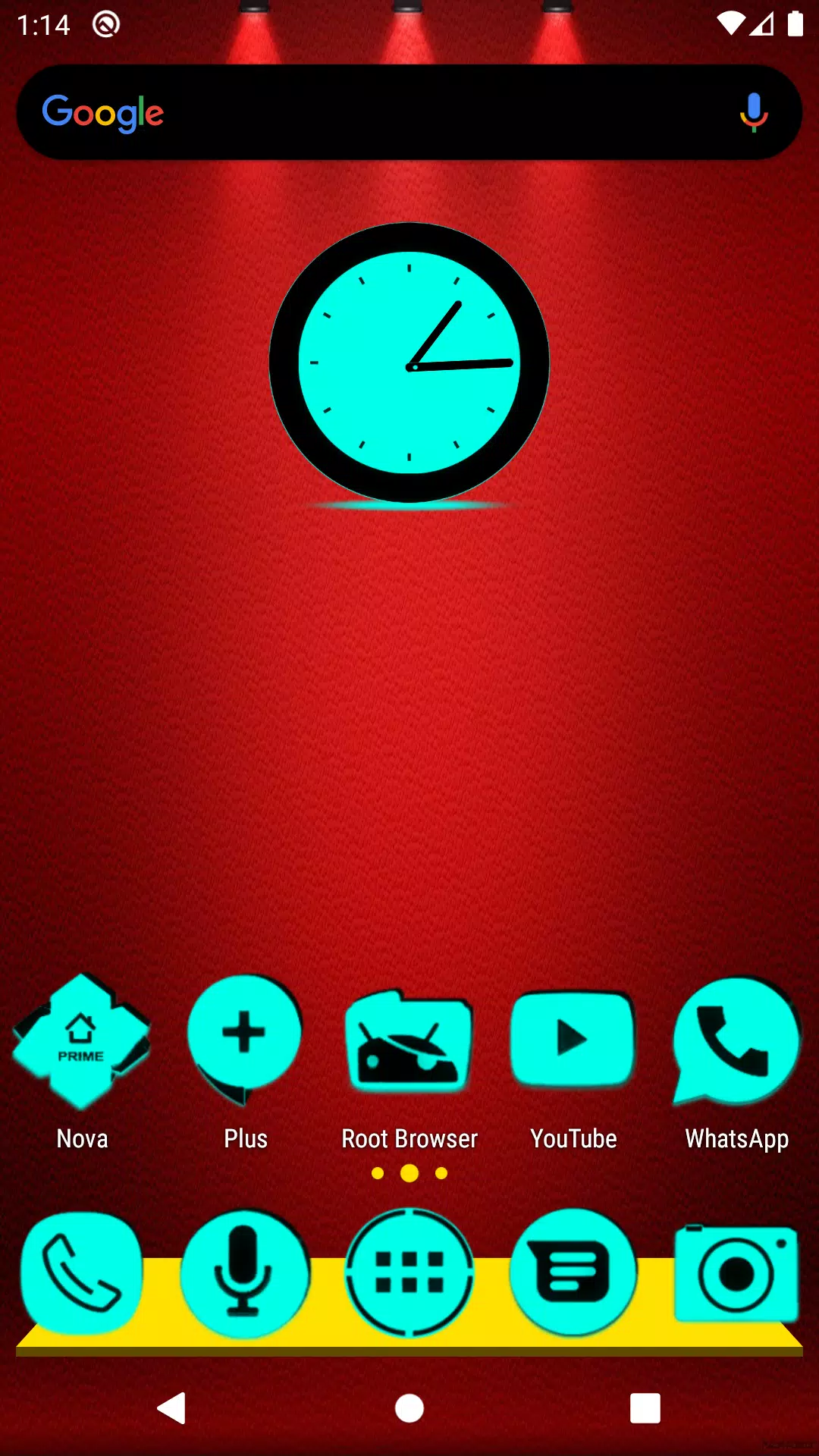 Cyan and Black Icon Pack Screenshots