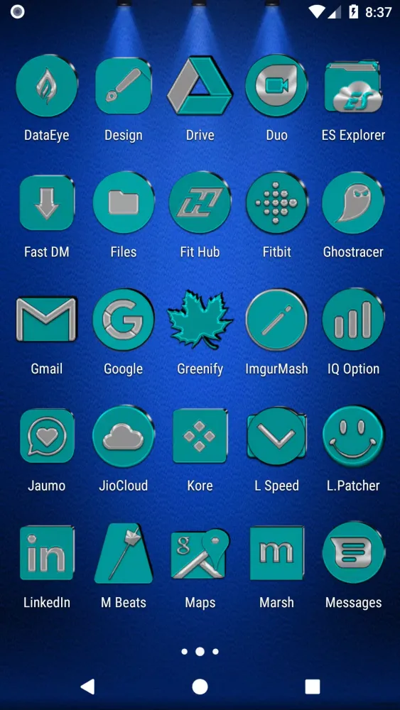 Cyan Icon Pack Ekran Görüntüleri