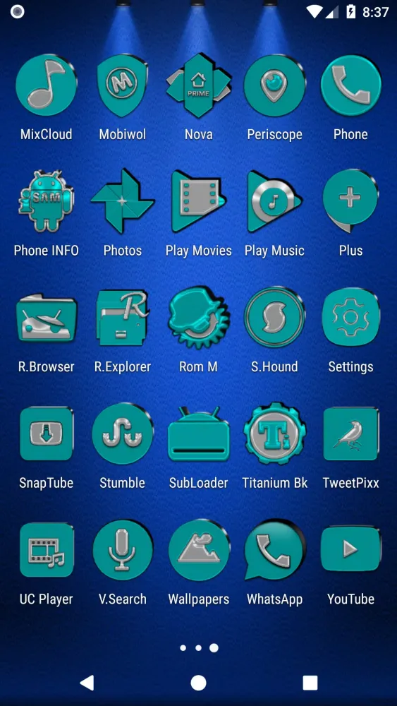 Cyan Icon Pack Ekran Görüntüleri