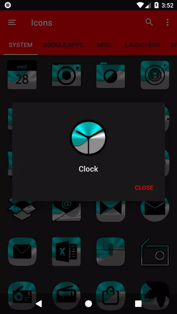 Half Light Cyan Icon Pack Screenshots