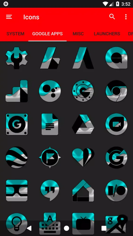 Half Light Cyan Icon Pack Screenshots