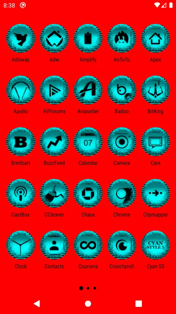 Cyan Icon Pack Style 5 Screenshots