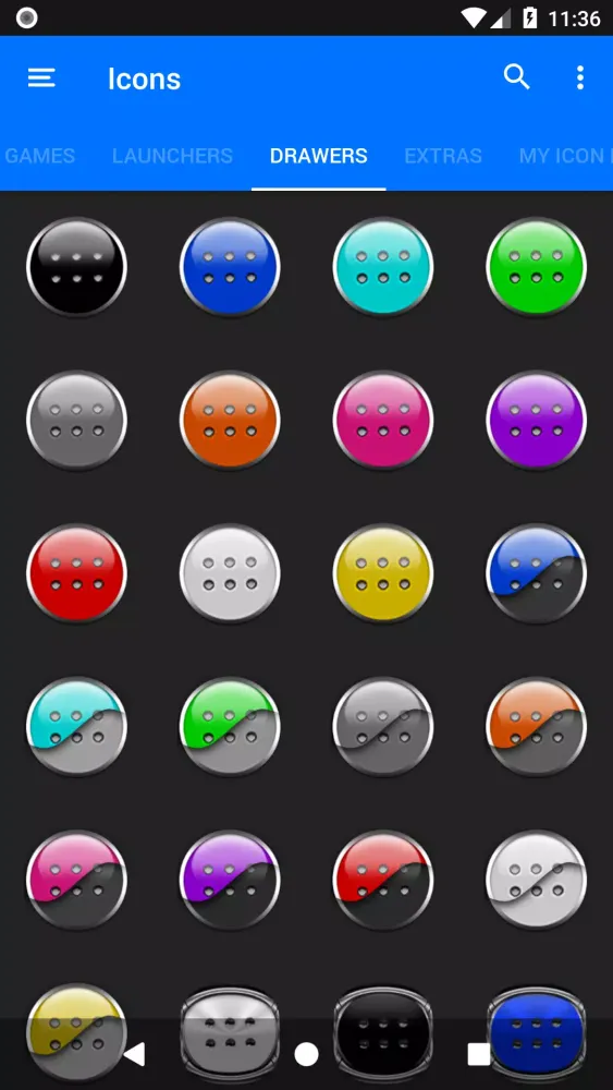Cyan Icon Pack Style 5 Screenshots
