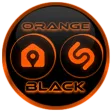 Flat Black and Orange IconPack