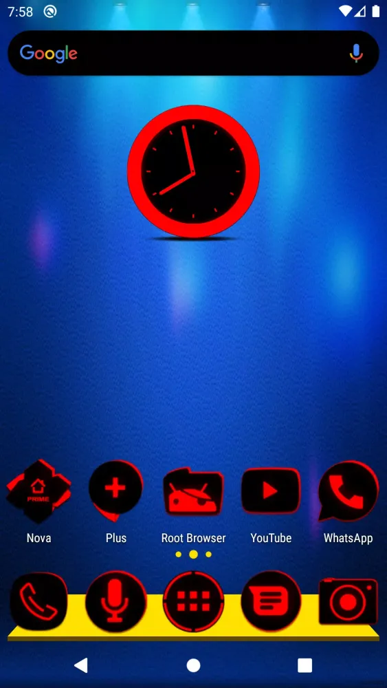 Flat Black and Red Icon Pack Ekran Görüntüleri