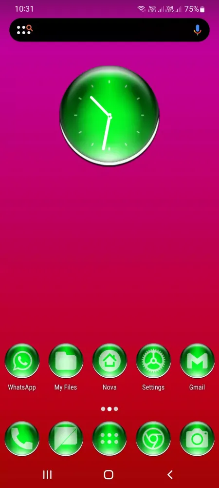 Скриншоты Green Pixl Glass Icon Pack