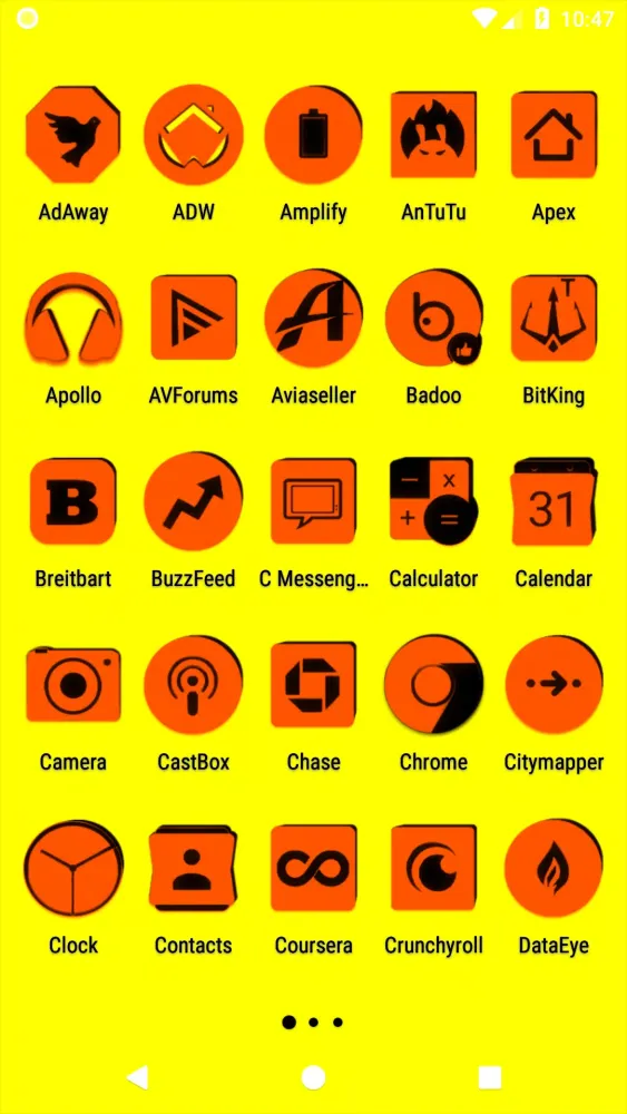 Orange and Black Icon Pack應用截圖
