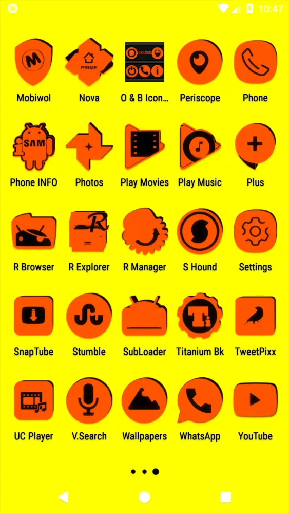 Orange and Black Icon Pack應用截圖