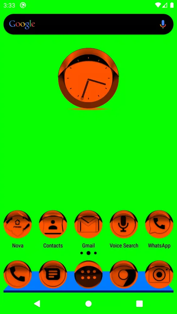 Capturas de tela do Orange Icon Pack Style 1