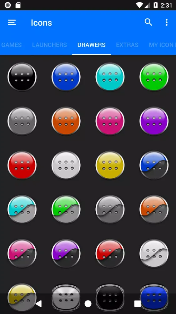 Capturas de tela do Orange Icon Pack Style 1