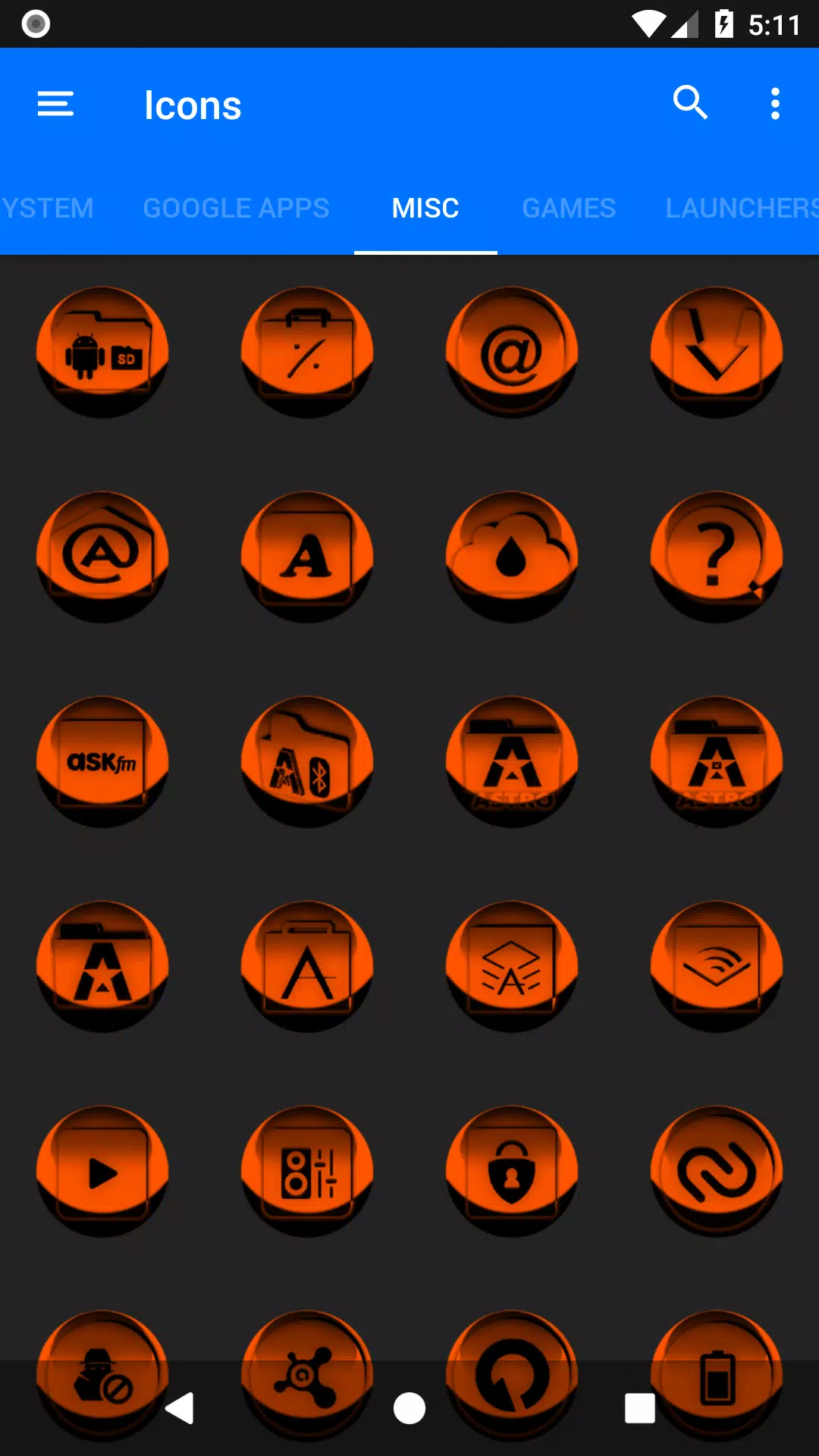 Orange Icon Pack Style 3 Screenshots