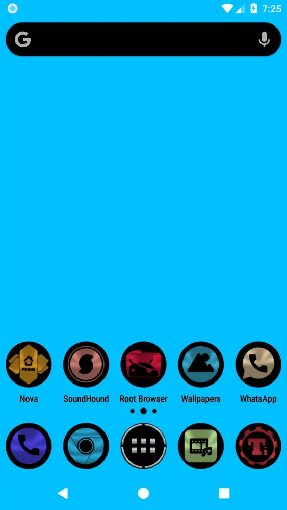 Скриншоты Oreo Icon Pack