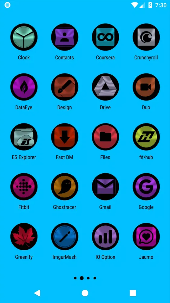 Скриншоты Oreo Icon Pack