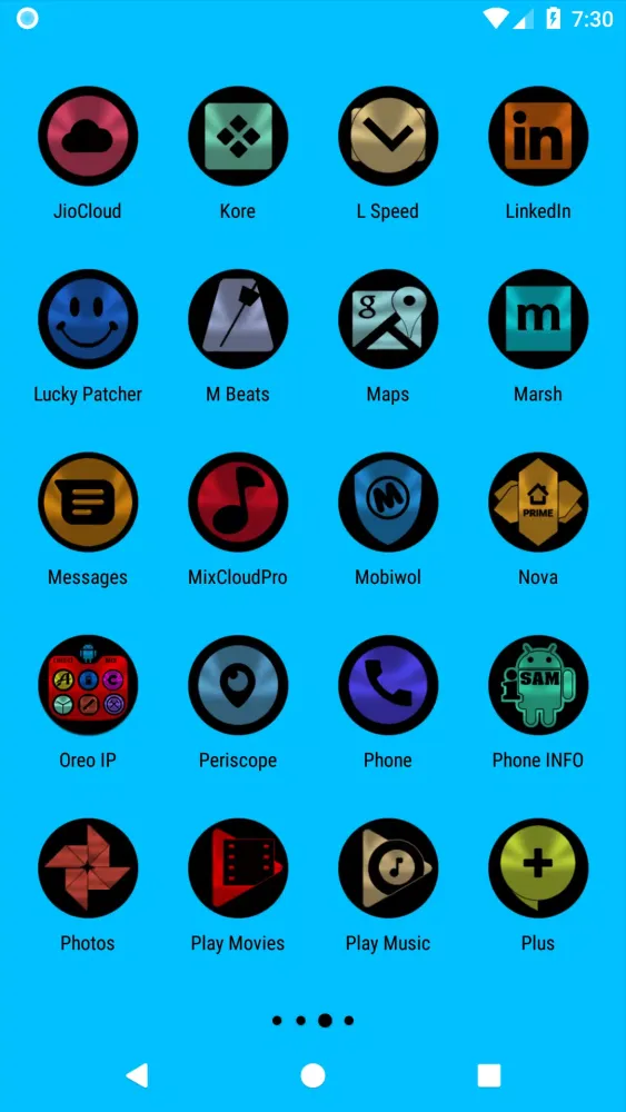Скриншоты Oreo Icon Pack