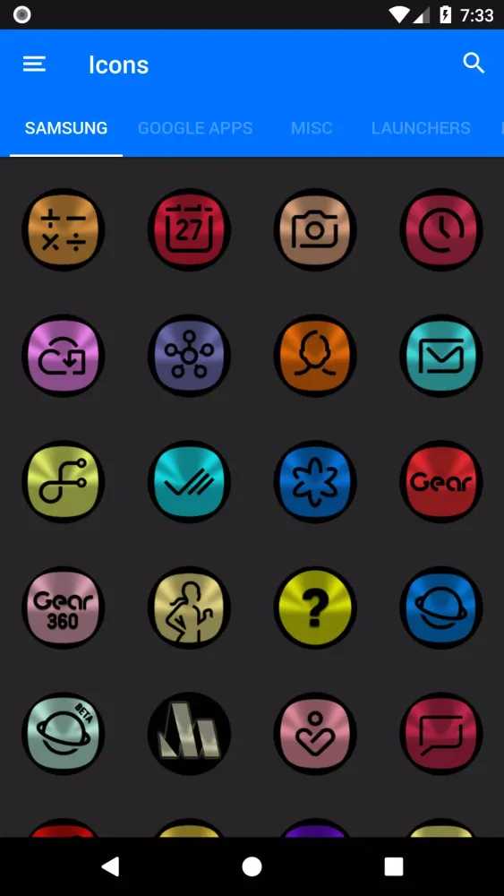 Скриншоты Oreo Icon Pack