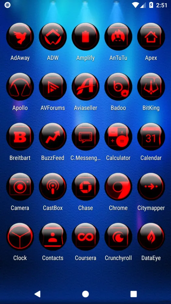 Red Glass Orb Icon Pack应用截图