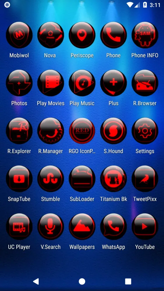 Red Glass Orb Icon Pack应用截图