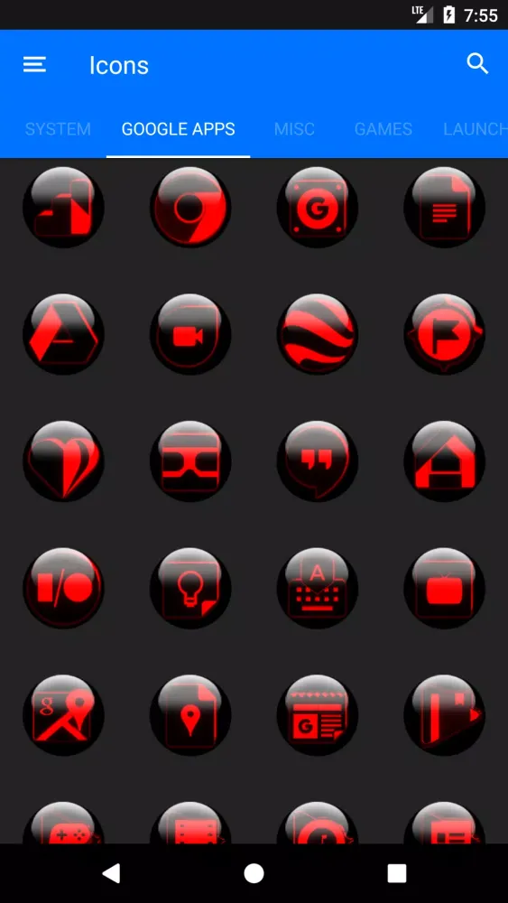 Red Glass Orb Icon Pack应用截图