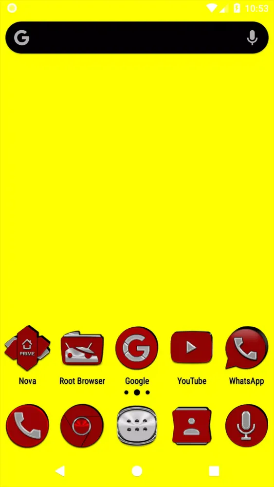 ภาพหน้าจอของ Red Icon Pack