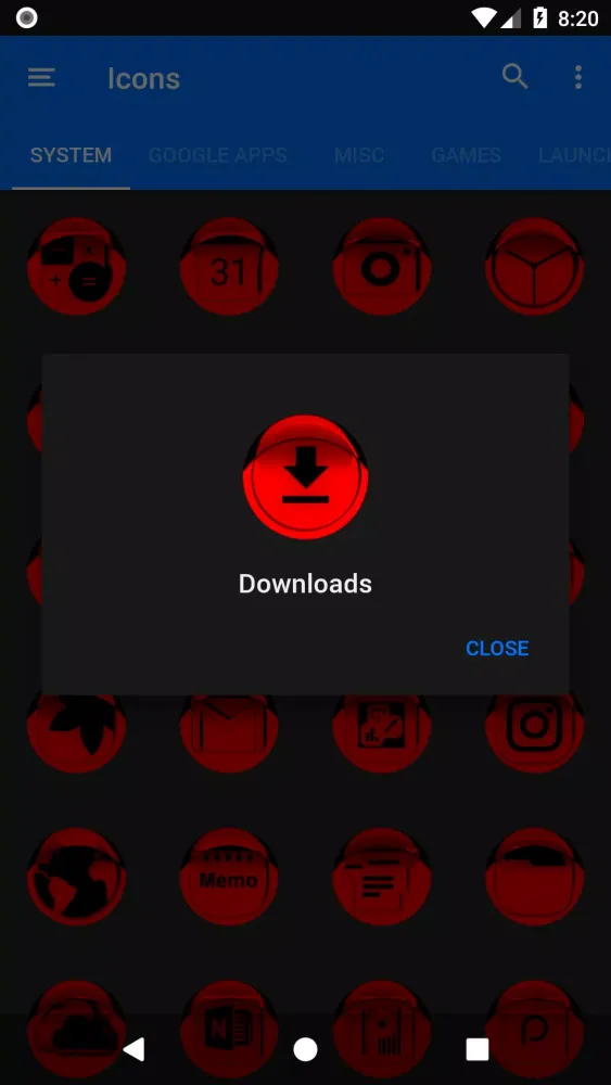 Red Icon Pack Style 1 Screenshots