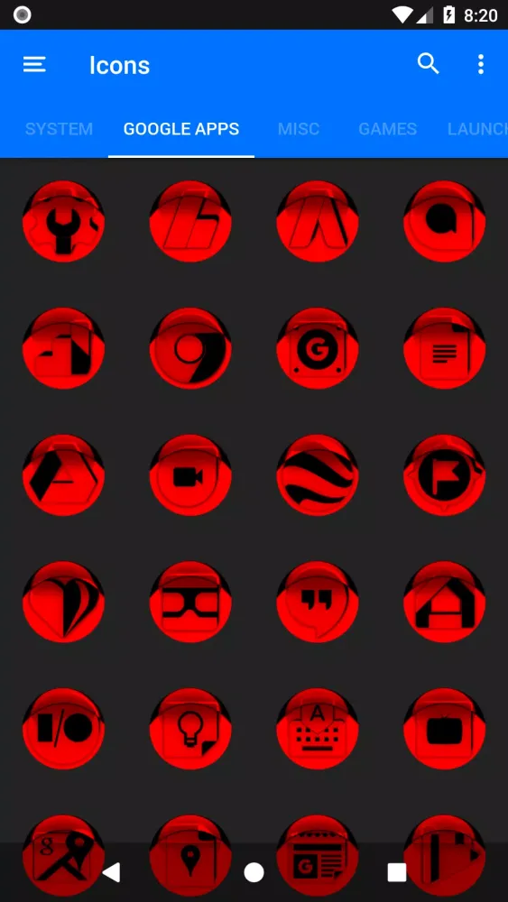 Red Icon Pack Style 1 Screenshots