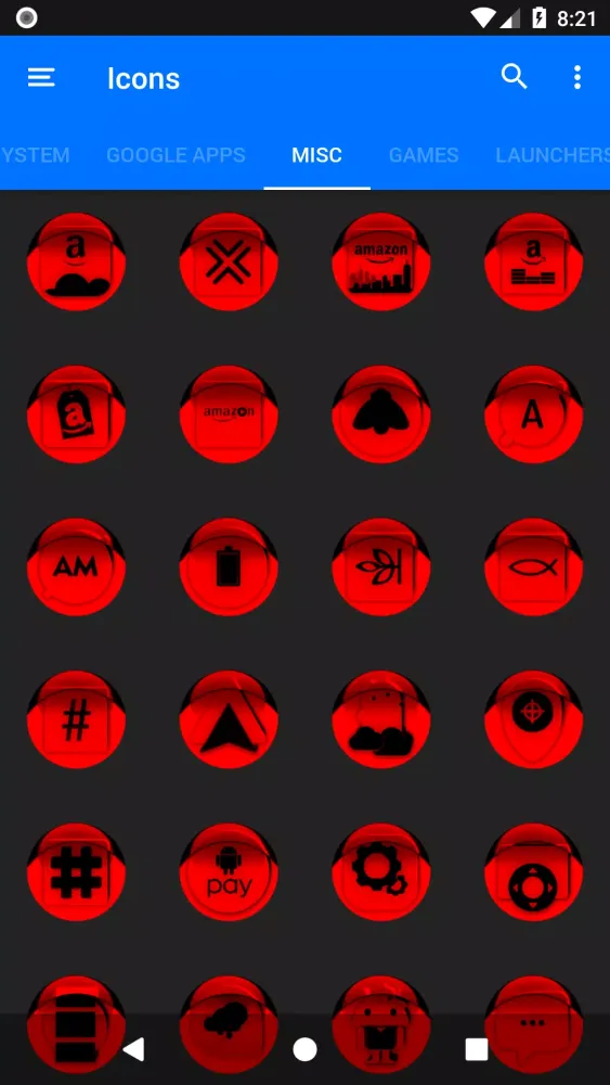 Red Icon Pack Style 1 Screenshots