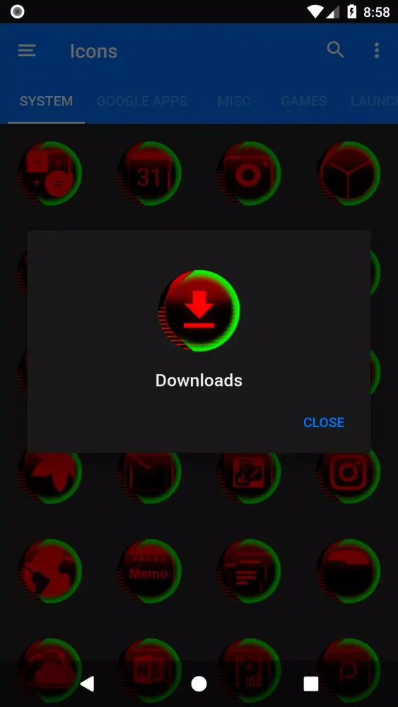 Red Icon Pack Style 7應用截圖