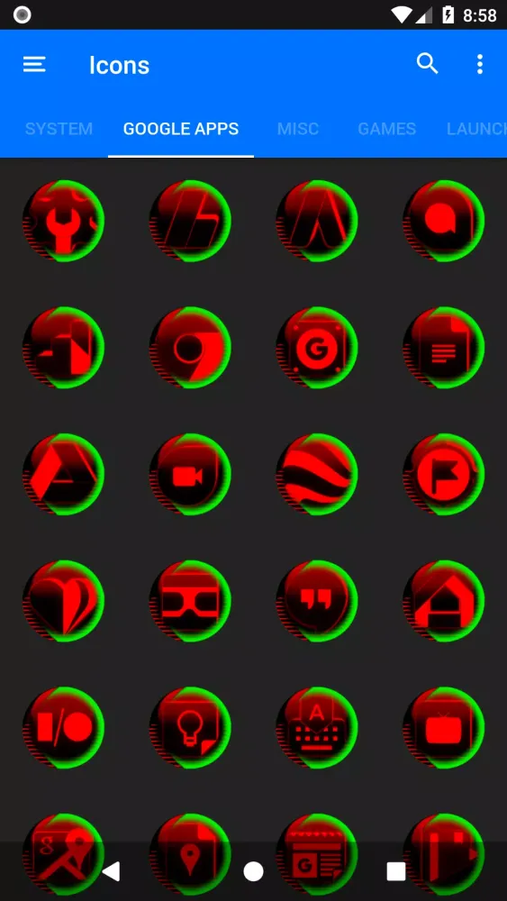 Red Icon Pack Style 7應用截圖