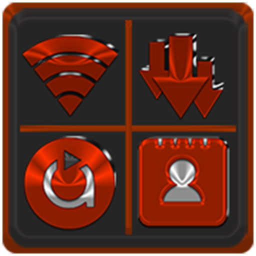 Red Orange Icon Pack
