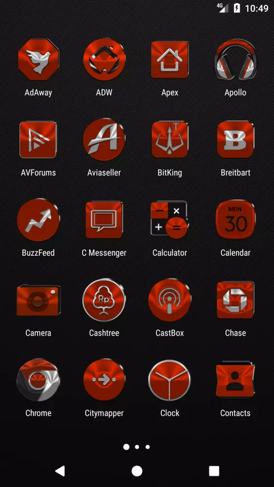 Red Orange Icon Pack應用截圖