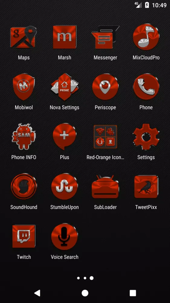 Red Orange Icon Pack應用截圖